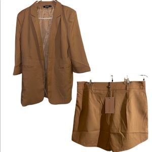 Blazer and tailored shorts set